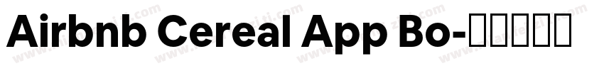 Airbnb Cereal App Bo字体转换